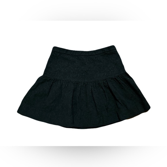 J. Crew women’s 10 Matelasse jacquard drop-waist skirt, black - Picture 1 of 8